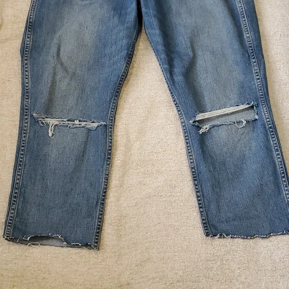 Grlfrnd Naomi women's highrise cut off crop distressed jeans size 31 - Picture 12 of 16